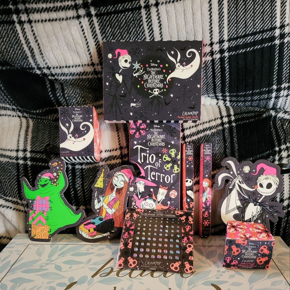 Colourpop Nightmare Before Christmas Makeup Set.